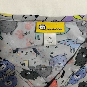 WonderWink brand dog scrub top